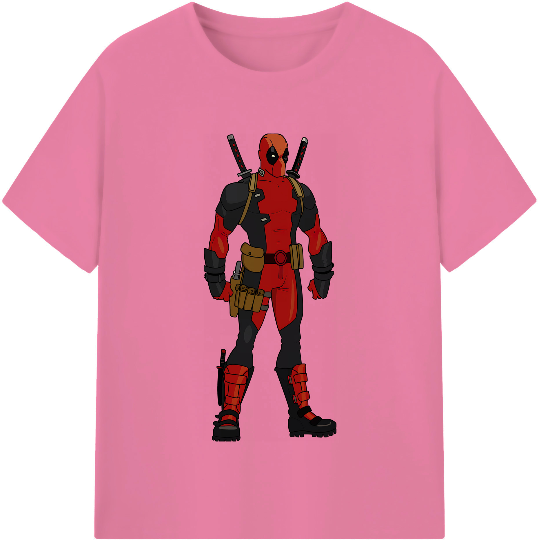 （画像用） Deadpool デッドプール 綿100％半袖Tシャツ（フロントプリント）